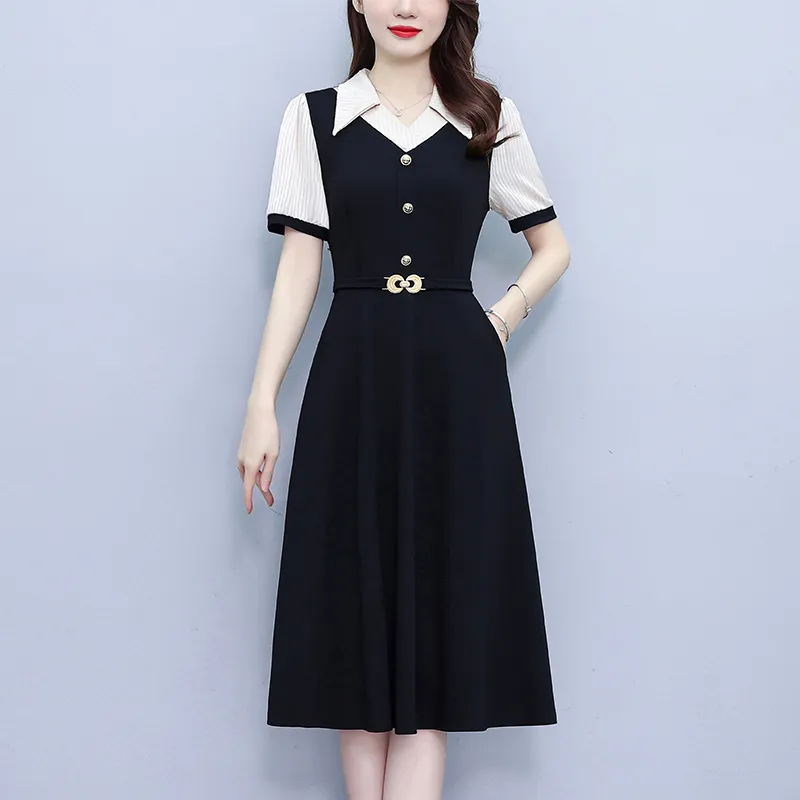Mu Xiao Xin Short Sleeved Dress Women's-3