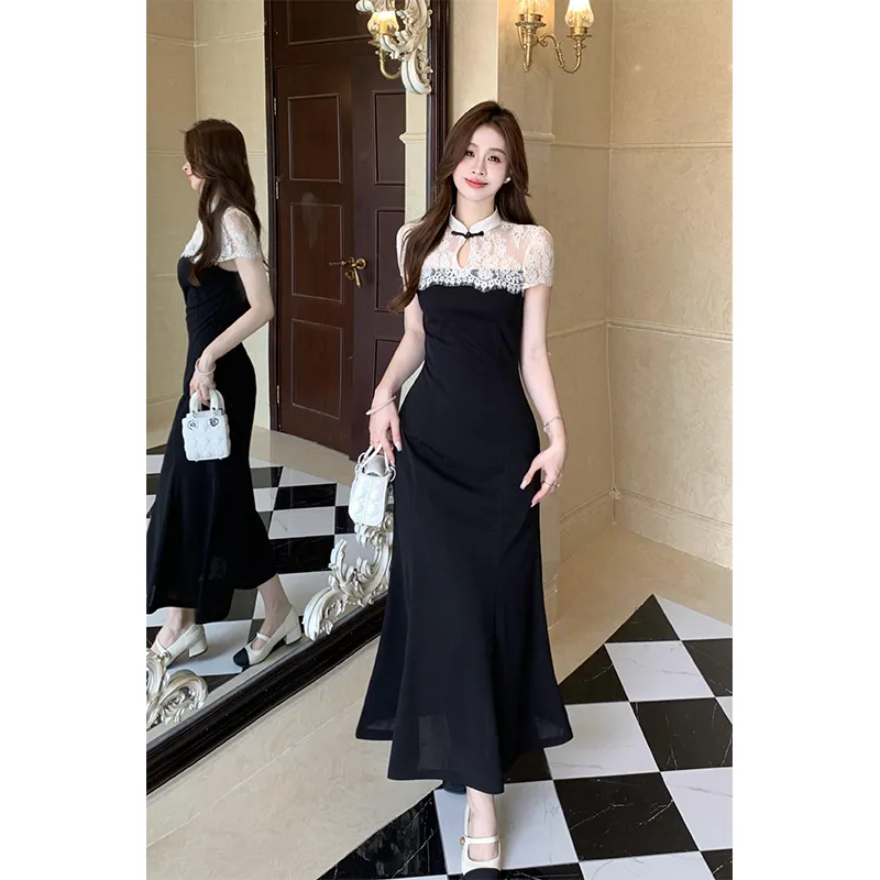 Mu Xiao Xin Short Sleeved Dress Women's-1