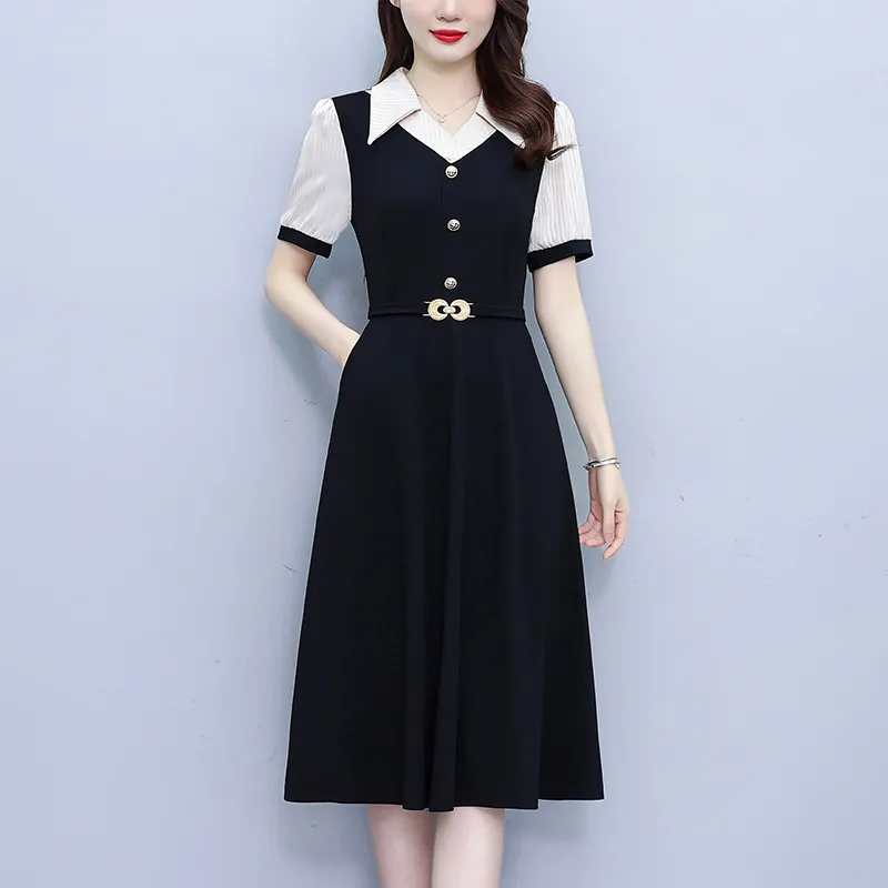 Mu Xiao Xin Short Sleeved Dress Women's-1