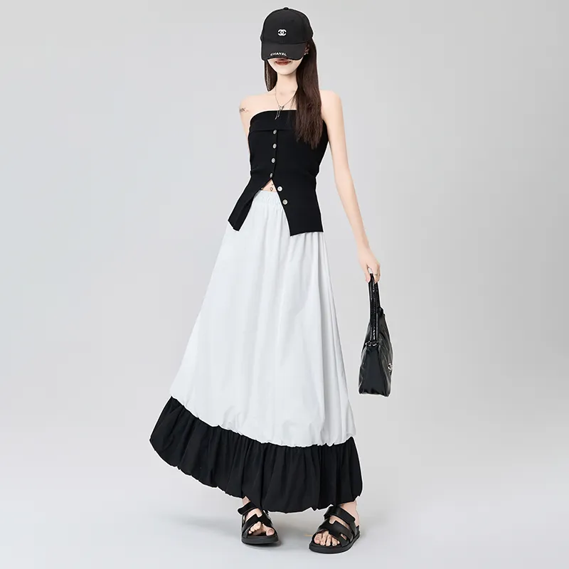 Mu Xiao Xin Casual Long Skirt Women's-6