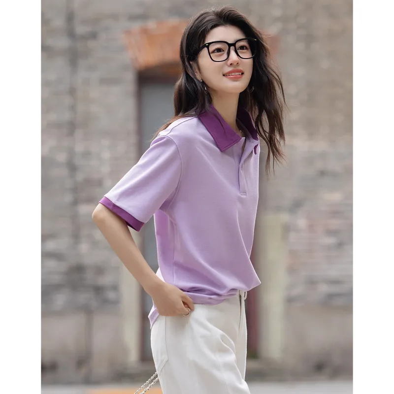 Mu Xiao Xin T Shirts Women's Purple-2