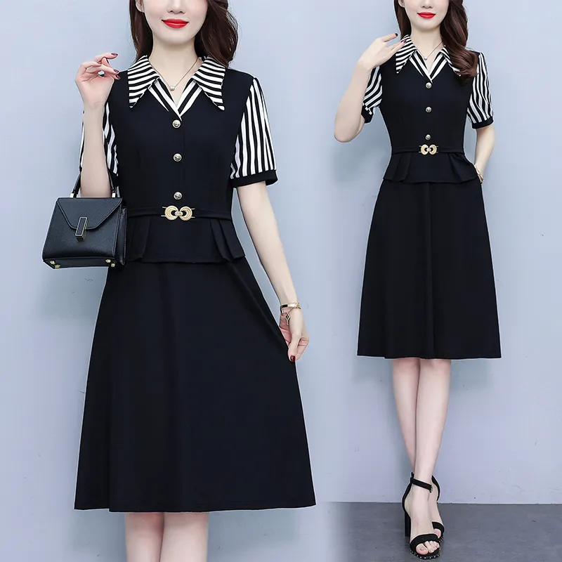 Mu Xiao Xin Short Sleeved Dress Women's-4