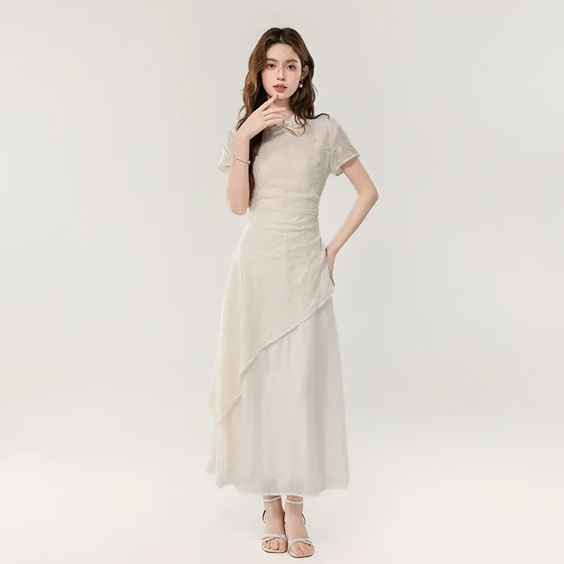 Mu Xiao Xin Short Sleeved Dress Women's-4