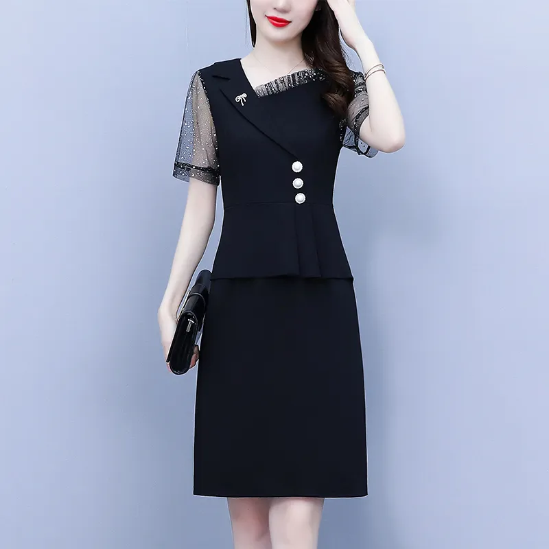 Mu Xiao Xin Short Sleeved Dress Women's-1