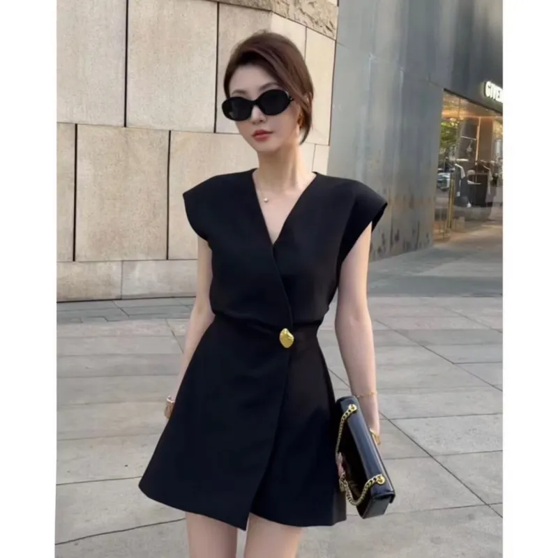 Mu Xiao Xin Jumpsuits Women's Black-2