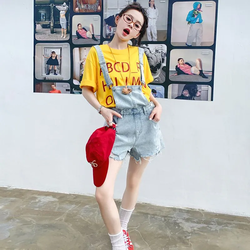 Mu Xiao Xin Denim Shorts Women's-2