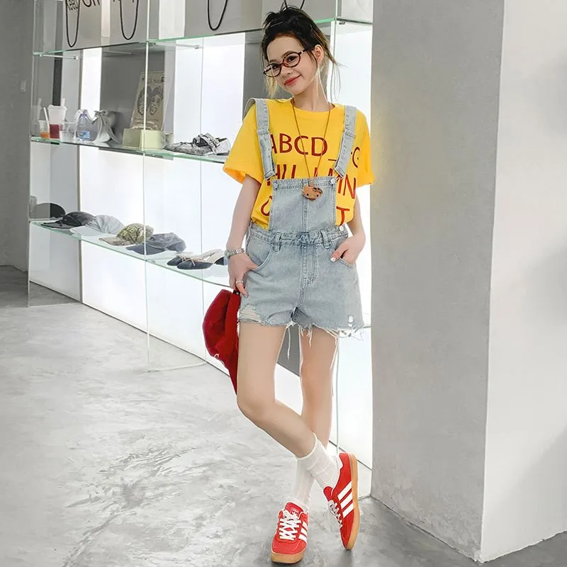Mu Xiao Xin Denim Shorts Women's-3