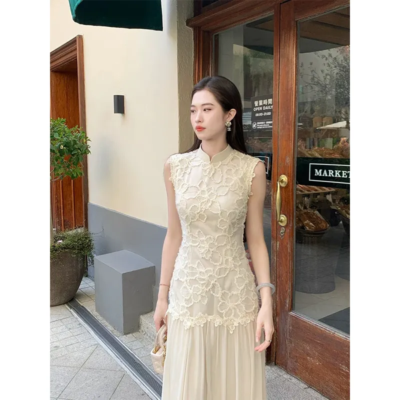 Mu Xiao Xin Sleeveless Dress Women's-3