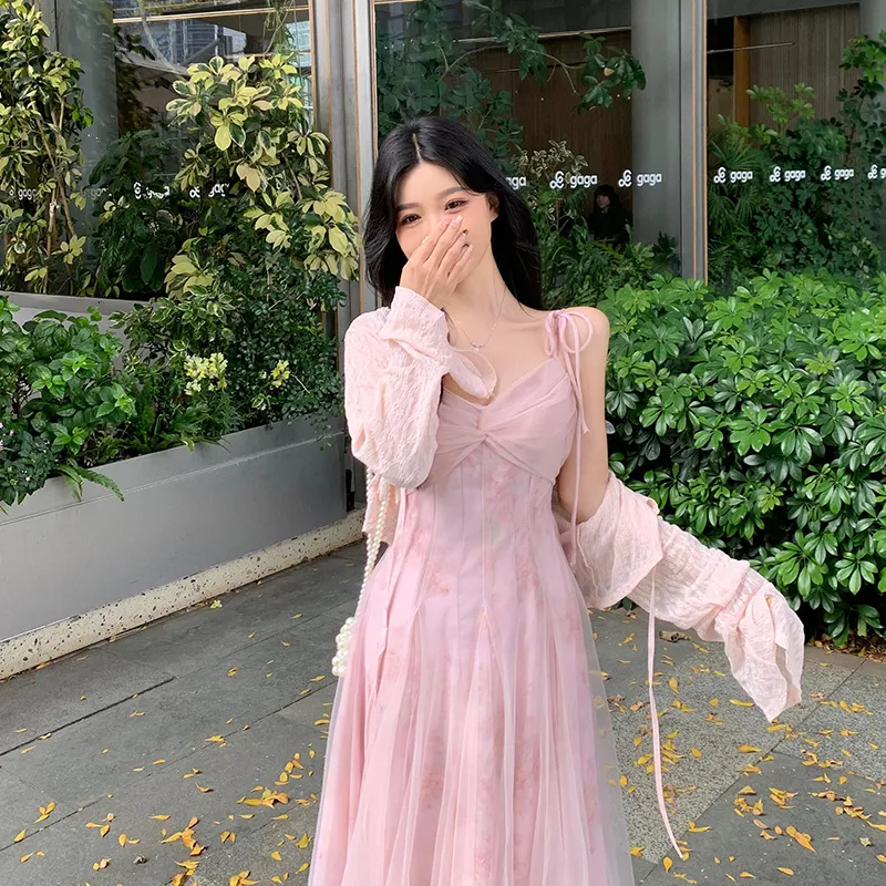 Mu Xiao Xin Two Piece Skirt Sets Women's-5