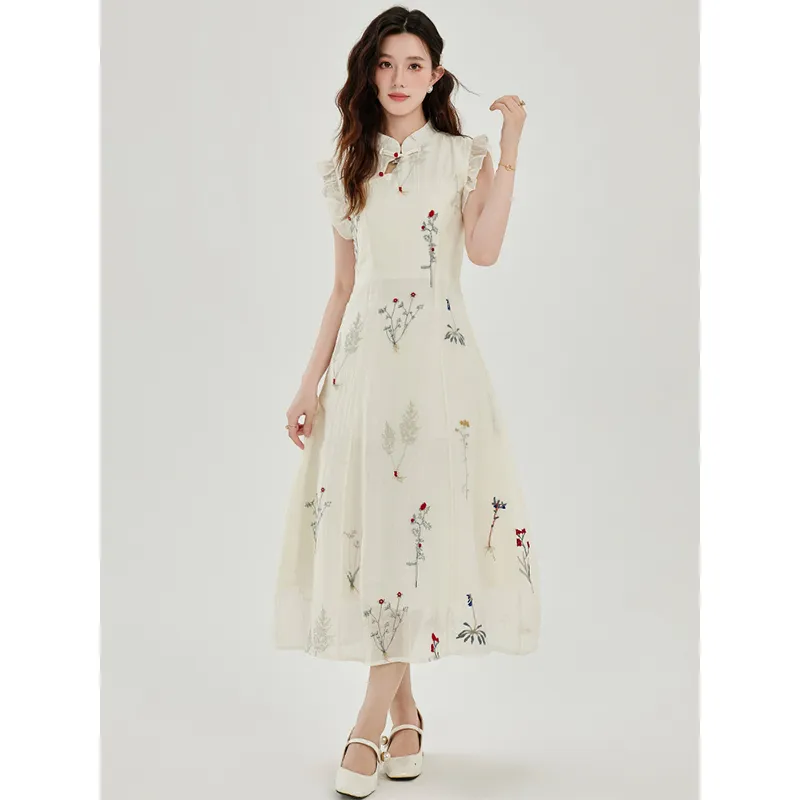Mu Xiao Xin Sleeveless Dress Women's-3