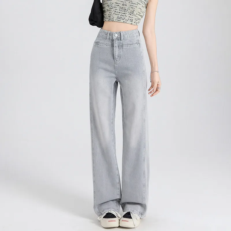 Mu Xiao Xin Jeans Women's Premium Gray-4