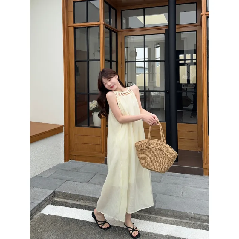 Mu Xiao Xin Sleeveless Dress Women's-3