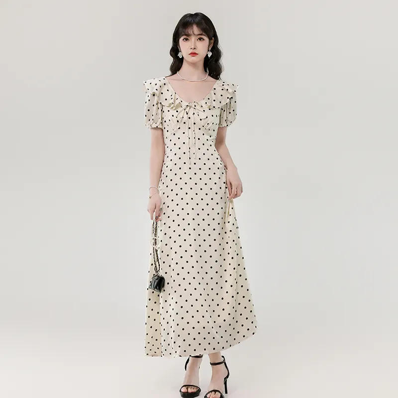 Mu Xiao Xin Short Sleeved Dress Women's-5