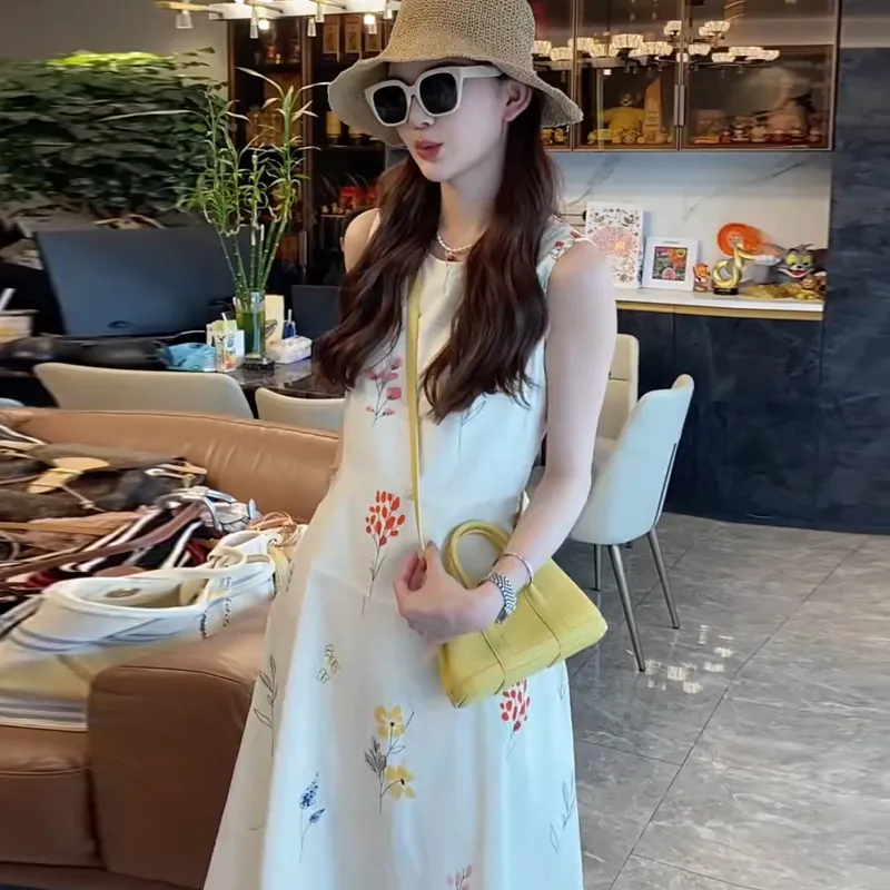 Mu Xiao Xin Sleeveless Dress Women's-3