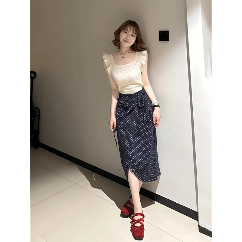 Mu Xiao Xin Two Piece Skirt Sets Women's-1
