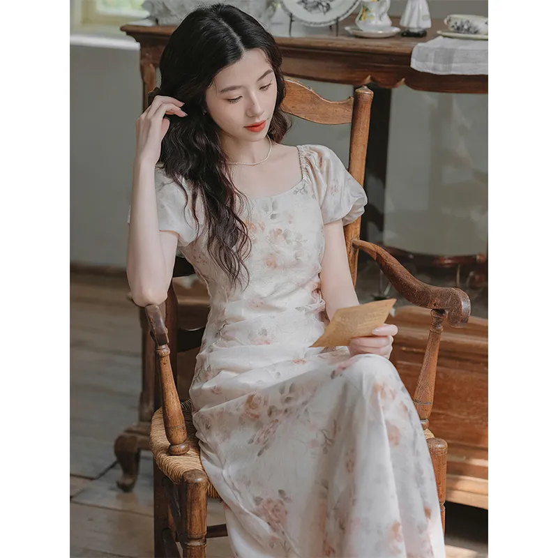 Mu Xiao Xin Short Sleeved Dress Women's-4