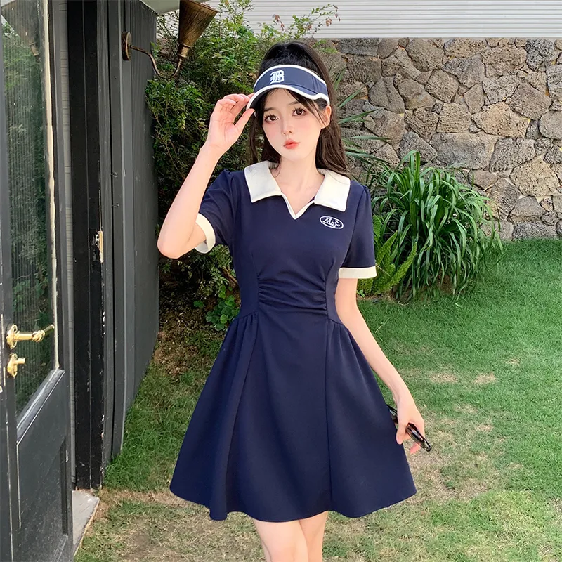 Mu Xiao Xin Short Sleeved Dress Women's-3