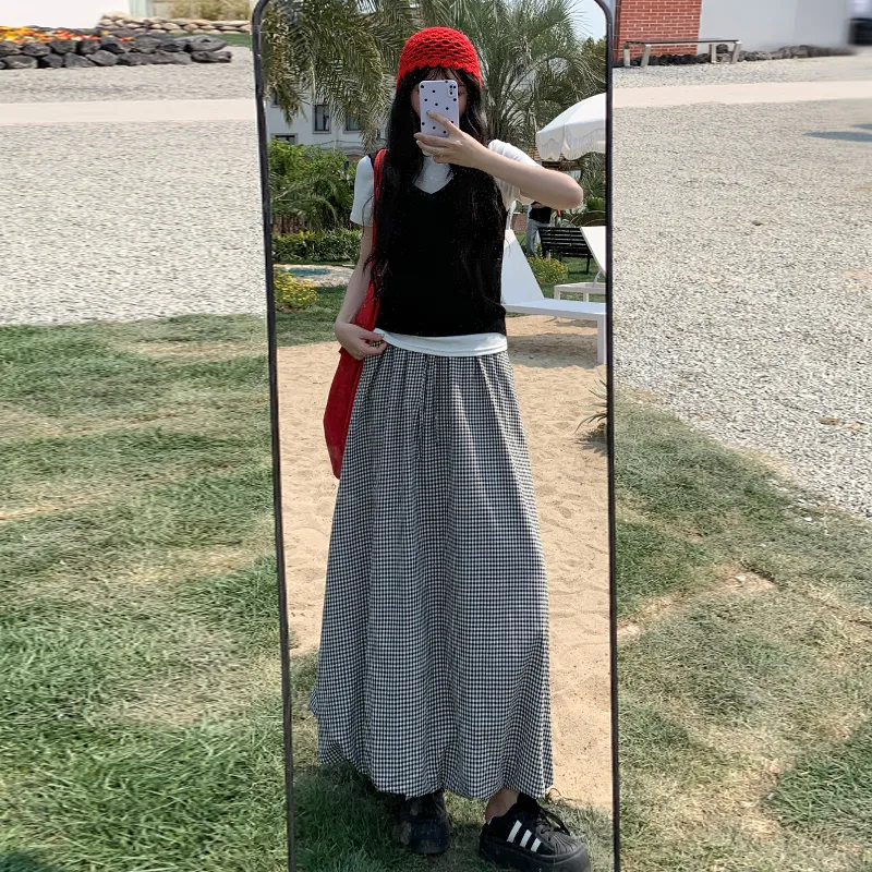 Mu Xiao Xin Casual Long Skirt Women's-1