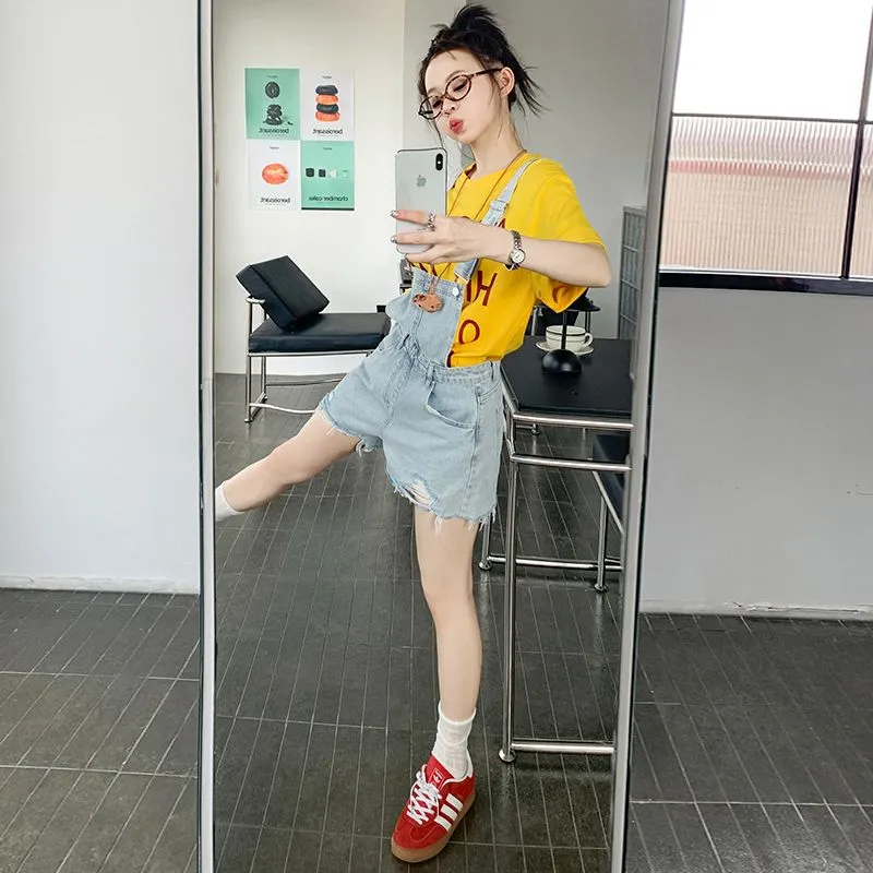 Mu Xiao Xin Denim Shorts Women's-4