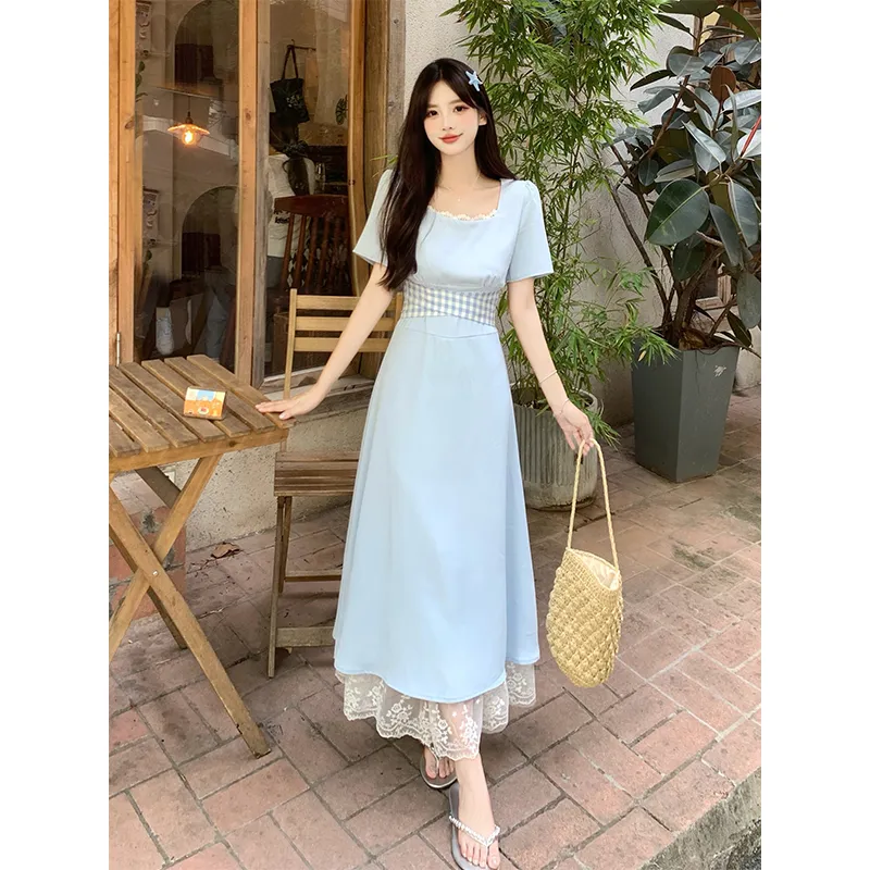 Mu Xiao Xin Short Sleeved Dress Women's-1