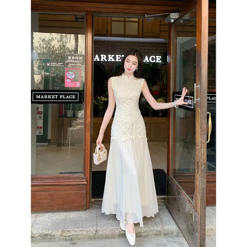 Mu Xiao Xin Sleeveless Dress Women's-1