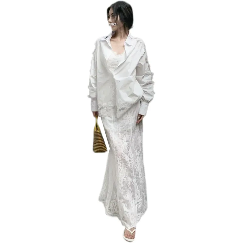 Mu Xiao Xin Two Piece Skirt Sets Women's-1