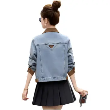 Mu Xiao Xin Denim Jacket Women's Blue