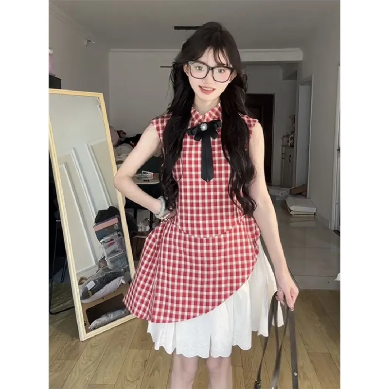 Mu Xiao Xin Sleeveless Dress Women's-3