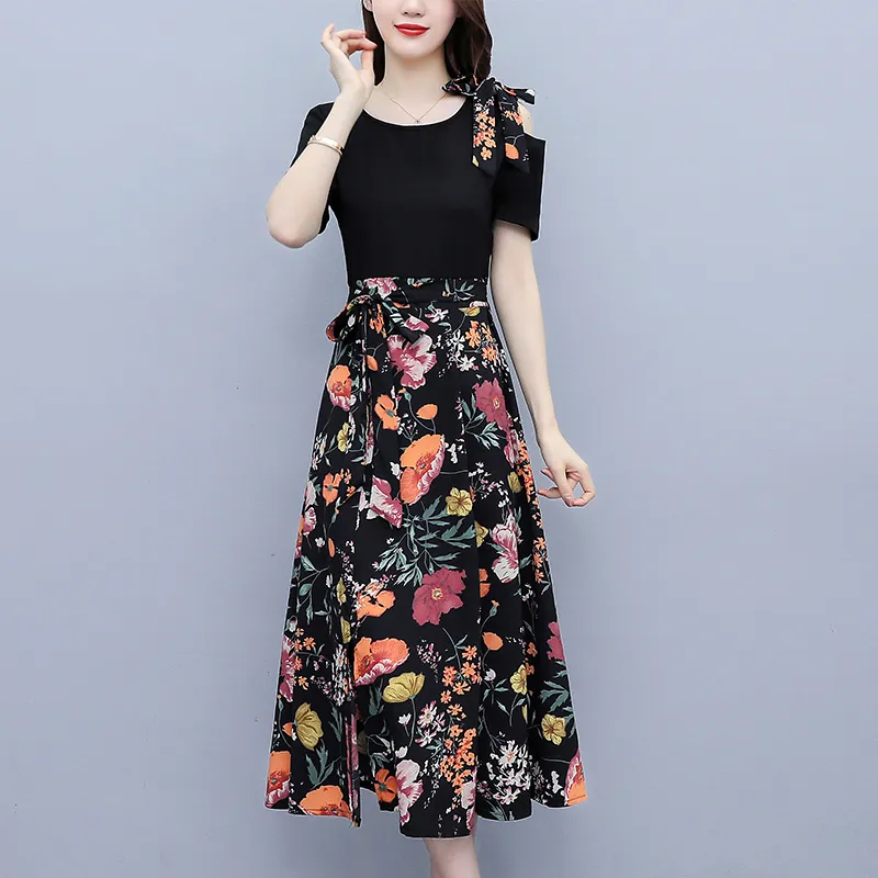 Mu Xiao Xin Short Sleeved Dress Women's-1
