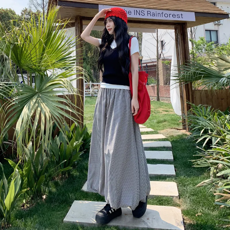 Mu Xiao Xin Casual Long Skirt Women's-3