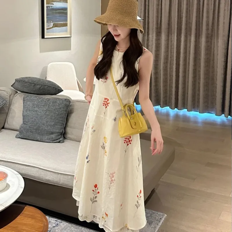 Mu Xiao Xin Sleeveless Dress Women's-4