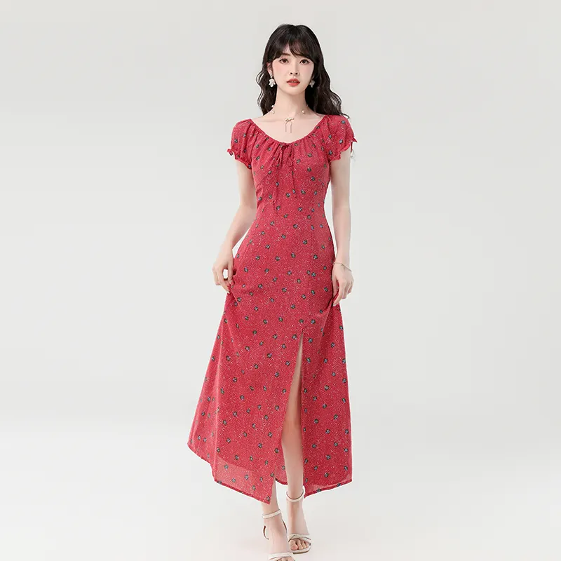 Mu Xiao Xin Short Sleeved Dress Women's-3