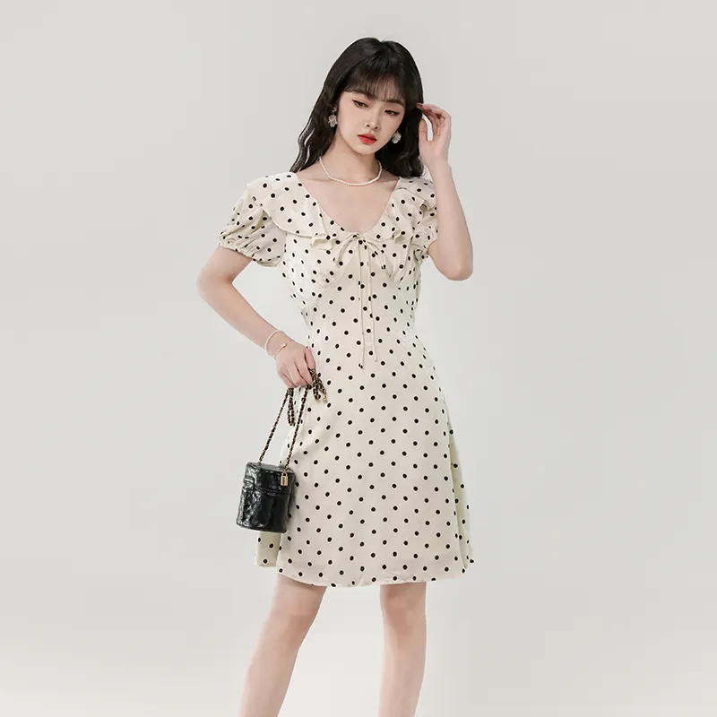 Mu Xiao Xin Short Sleeved Dress Women's-2