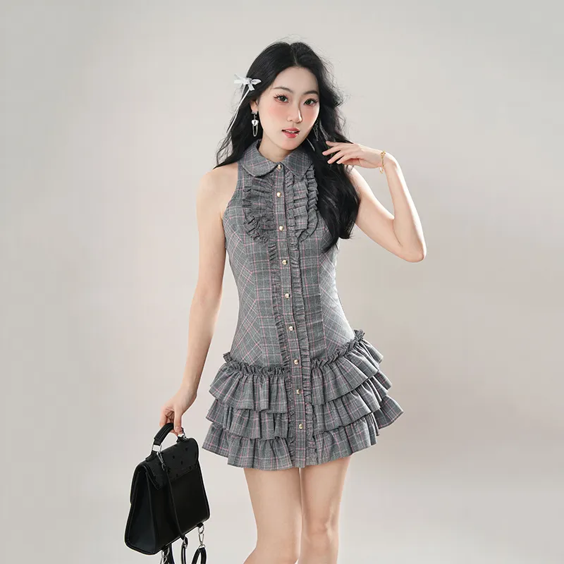 Mu Xiao Xin Sleeveless Dress Women's-4