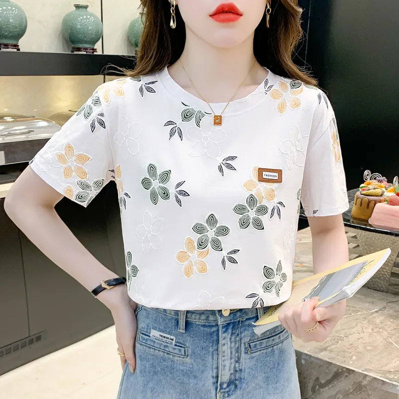 Mu Xiao Xin T Shirt Women's White-2