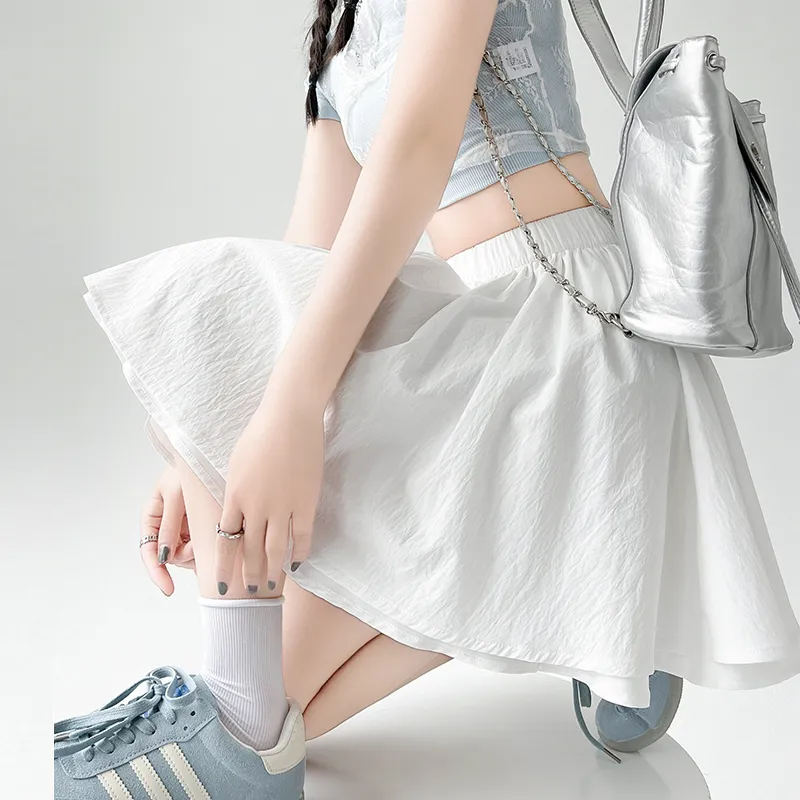 Mu Xiao Xin Casual Short Skirts Women's-2