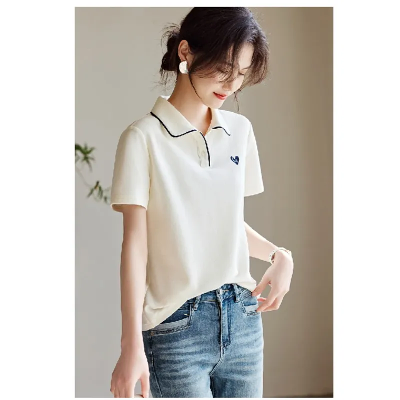 Mu Xiao Xin T Shirt Women's Ecru-2