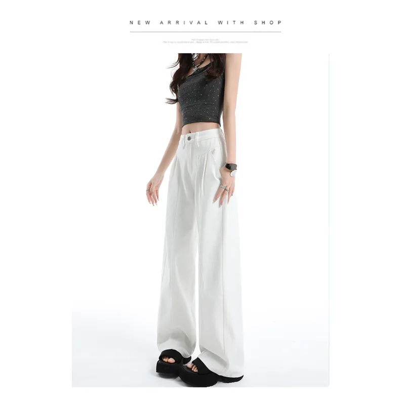 Mu Xiao Xin Jeans Women's White-2
