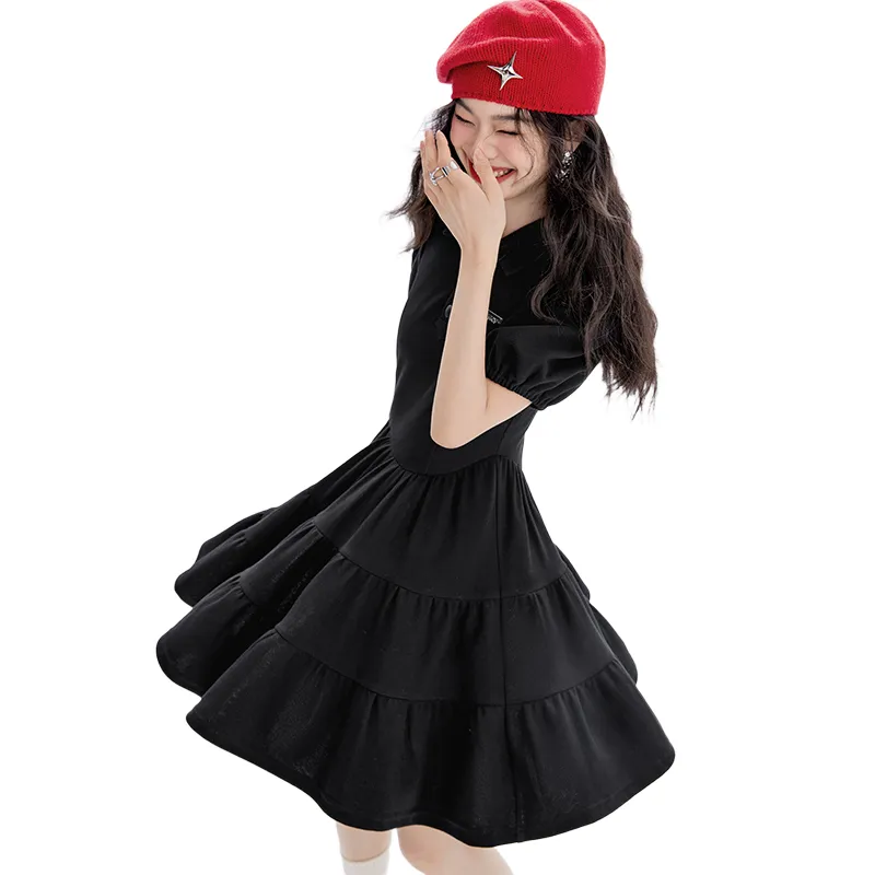 GUAILILUOLI Short Sleeved Dress Women's-6