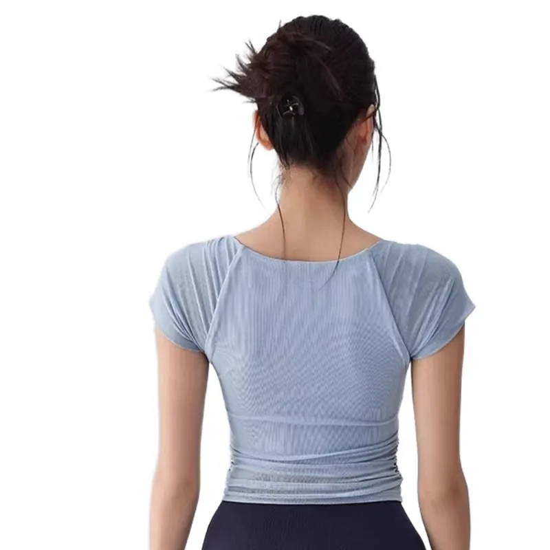 GUAILILUOLI Yoga T Shirt Women's-1