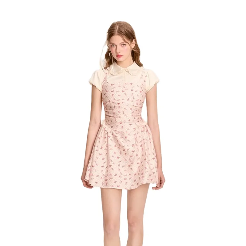 GUAILILUOLI Short Sleeved Dress Women's-2