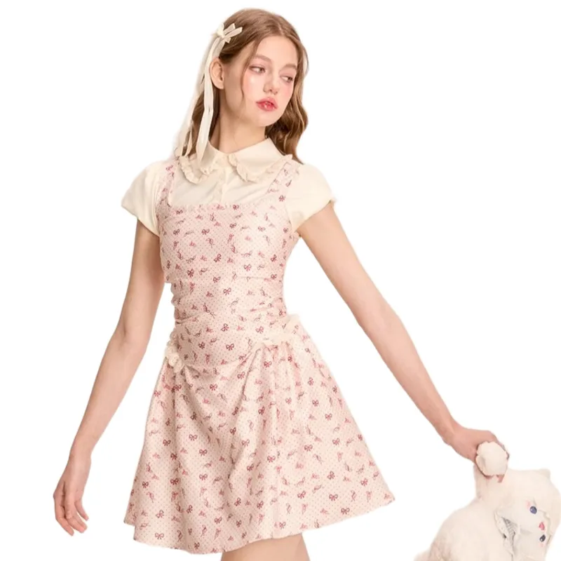 GUAILILUOLI Short Sleeved Dress Women's-1