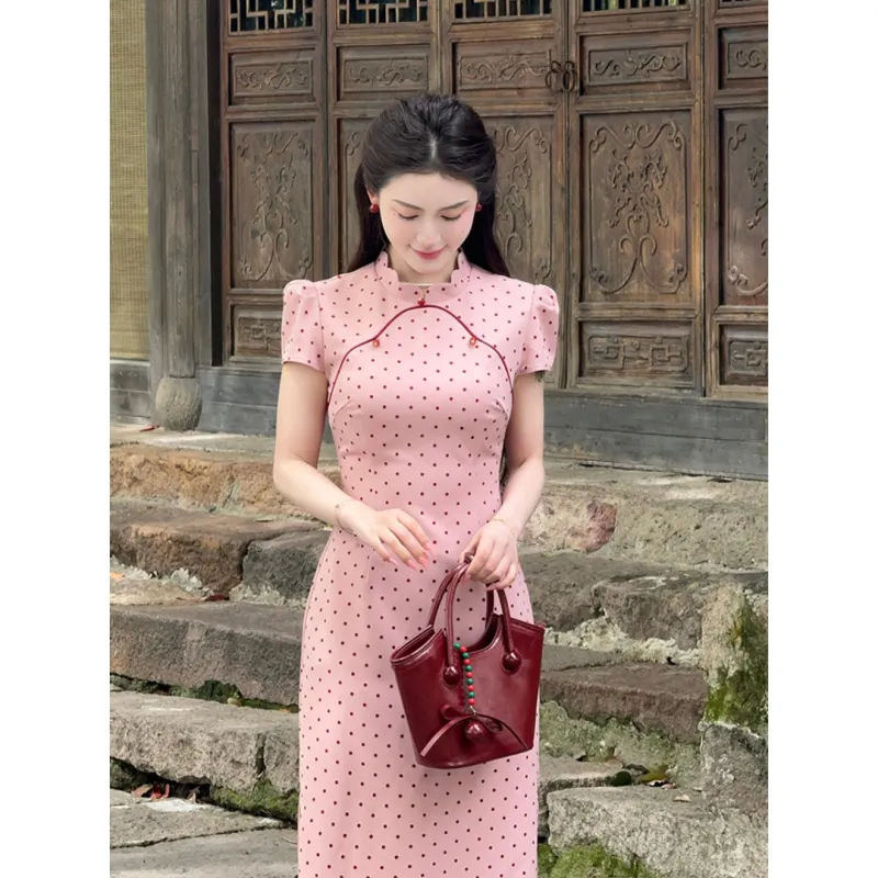MDEHT Cheongsams Women's Pink-1