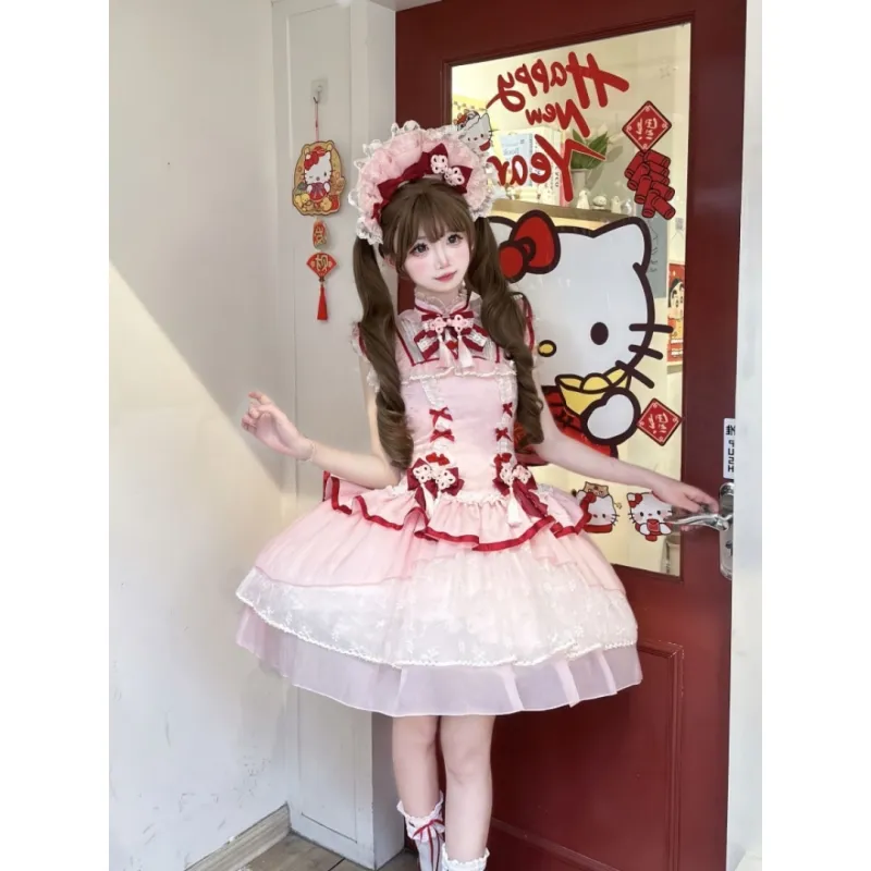 MDEHT Lolita Dresses Women's Pink-3