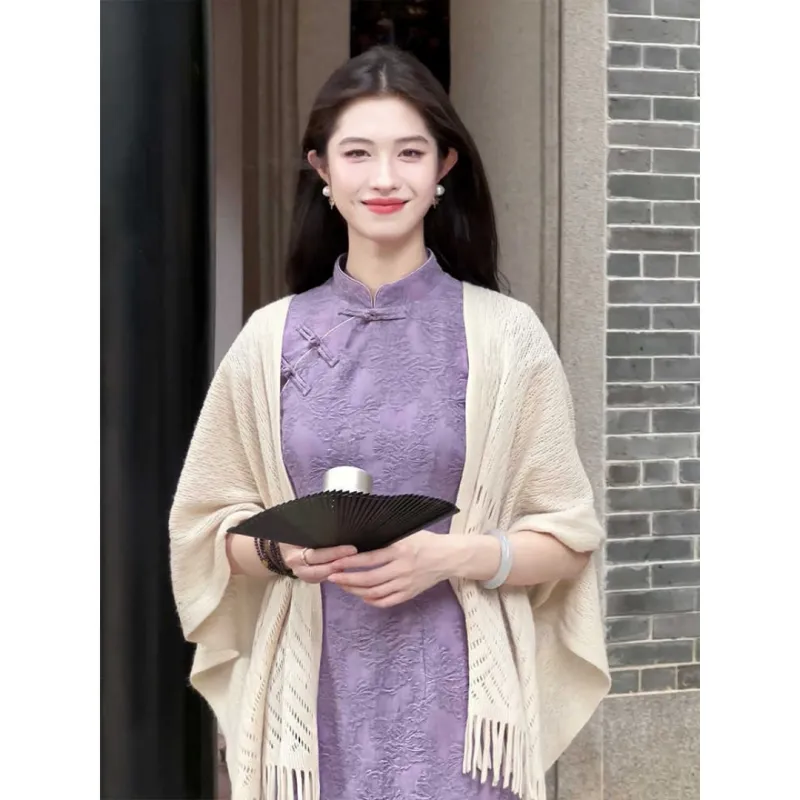 MDEHT Cheongsams Women's Purple-4