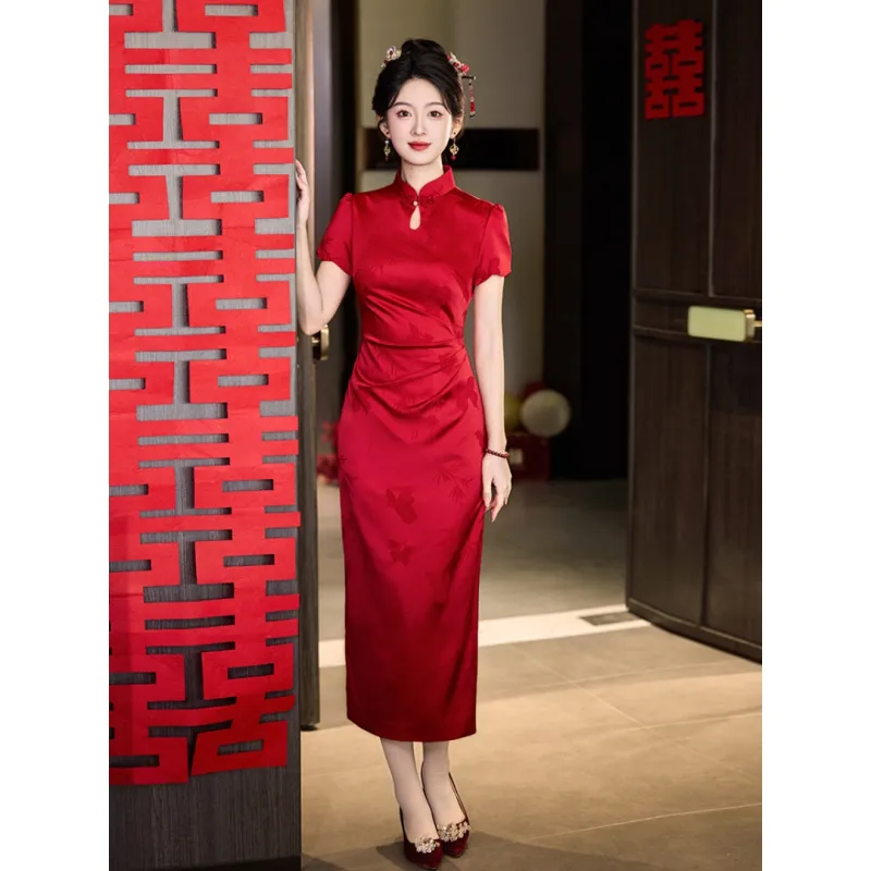 MDEHT Cheongsams Women's Red-1