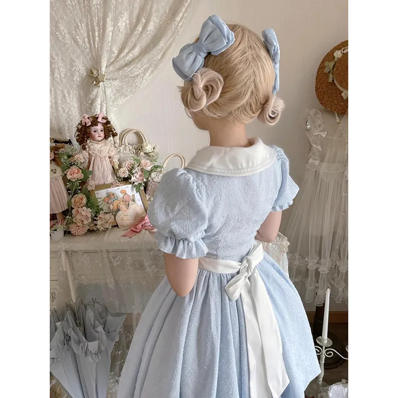 MDEHT Lolita Dresses Women's Light Blue-2
