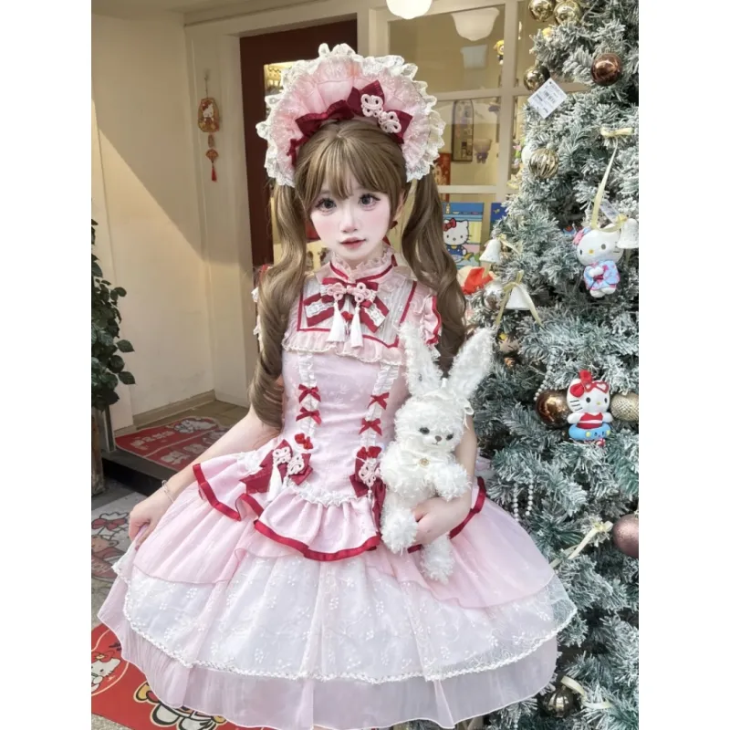 MDEHT Lolita Dresses Women's Pink-2