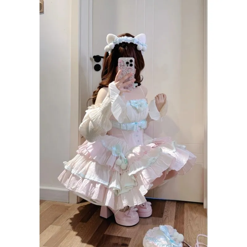 MDEHT Lolita Dresses Women's Pink-2
