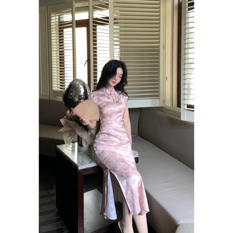 MDEHT Cheongsams Women's Dusty Pink-6